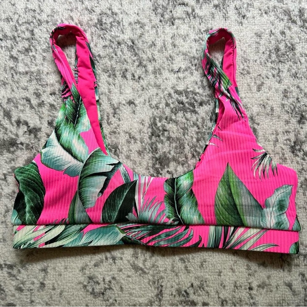 Dry Goods Palm Leaf Bikini Top
